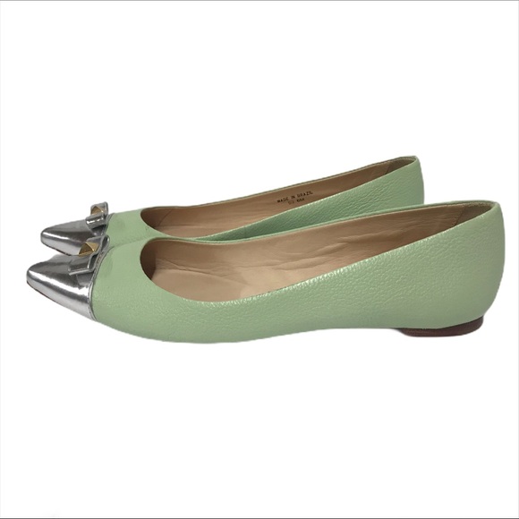 🕺HOST’S PICK!🕺Kate Spade “GINNY TOO” Green Flats - Picture 2 of 6